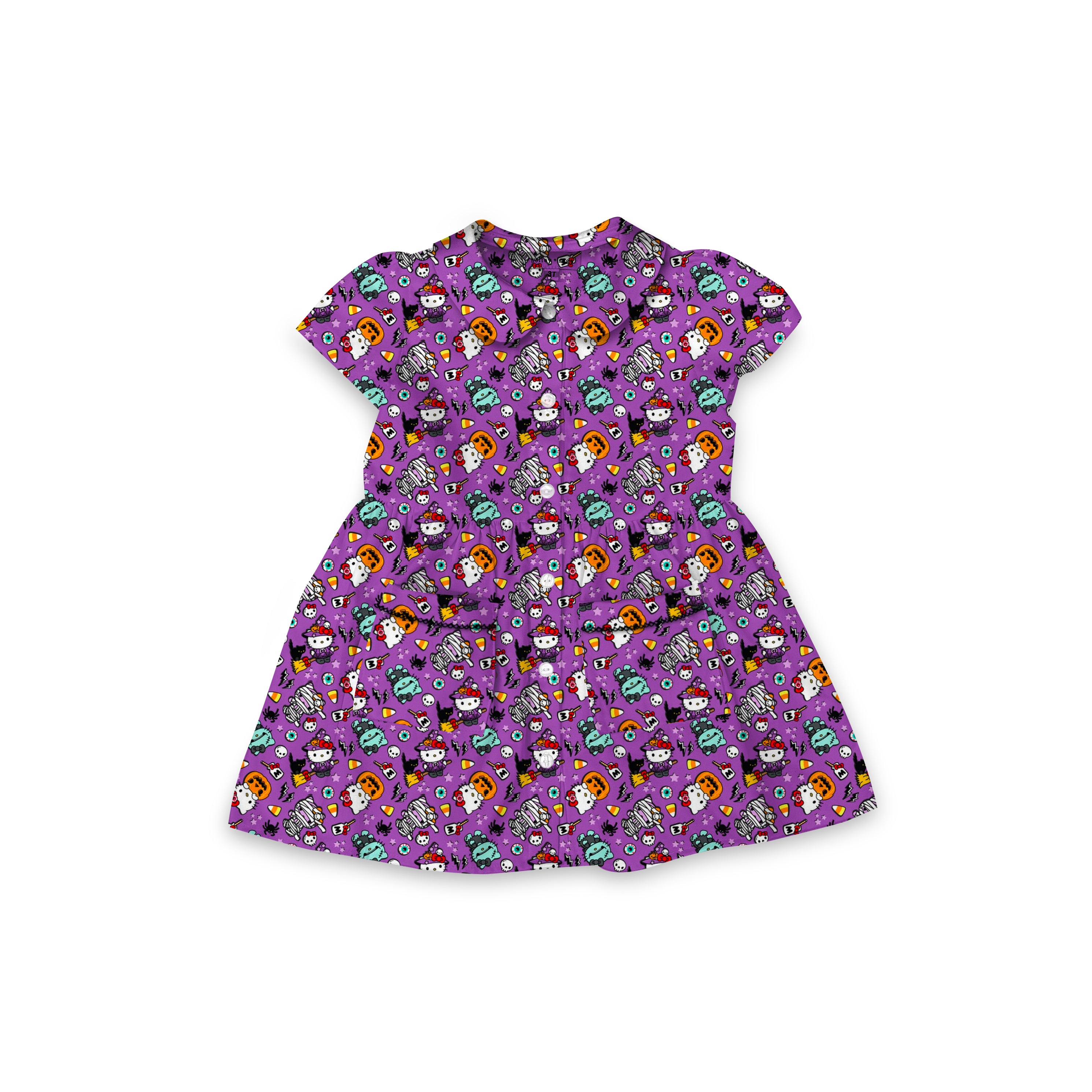 HK Halloween- Smock Collared Dress