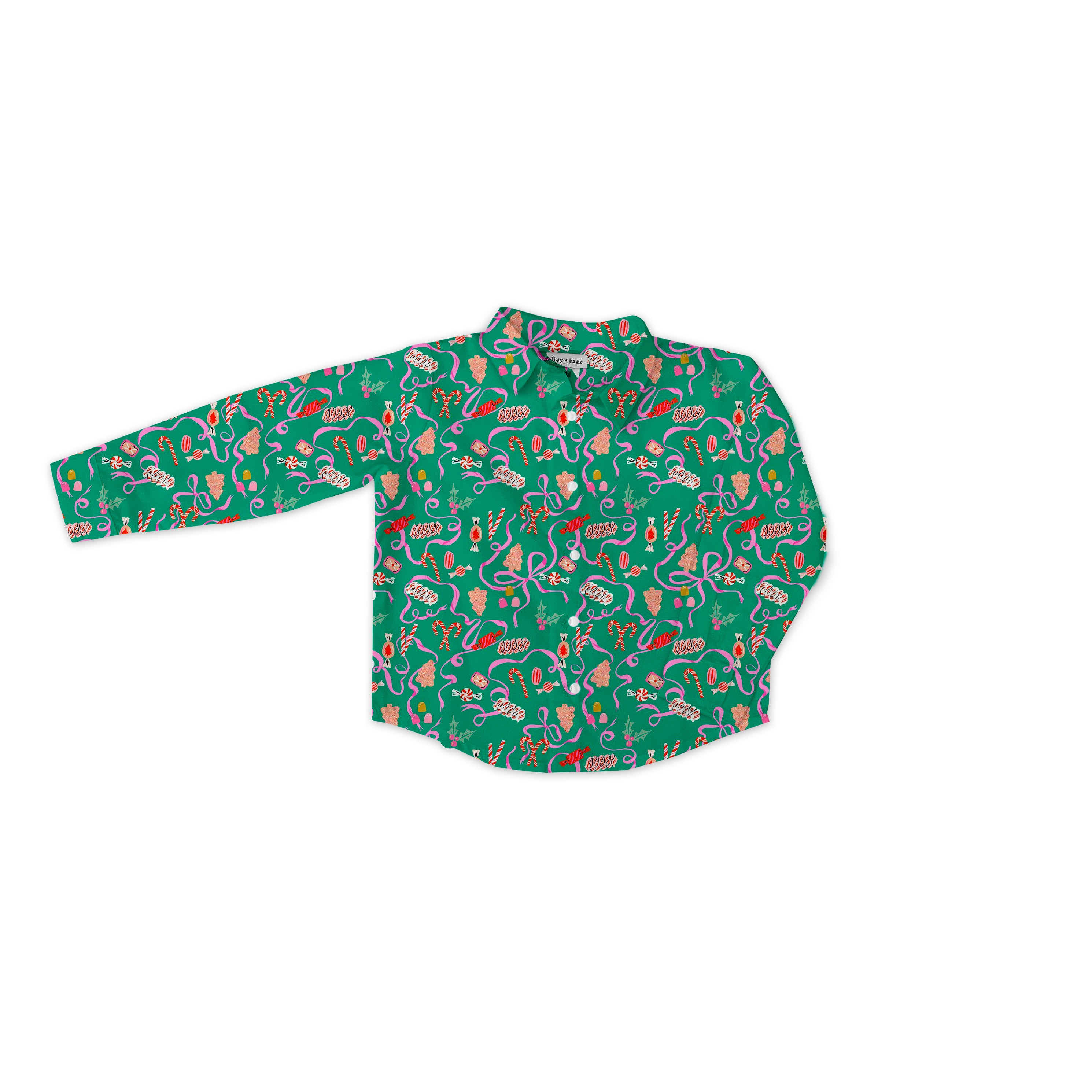 Holiday Candy - Button Up Shirt