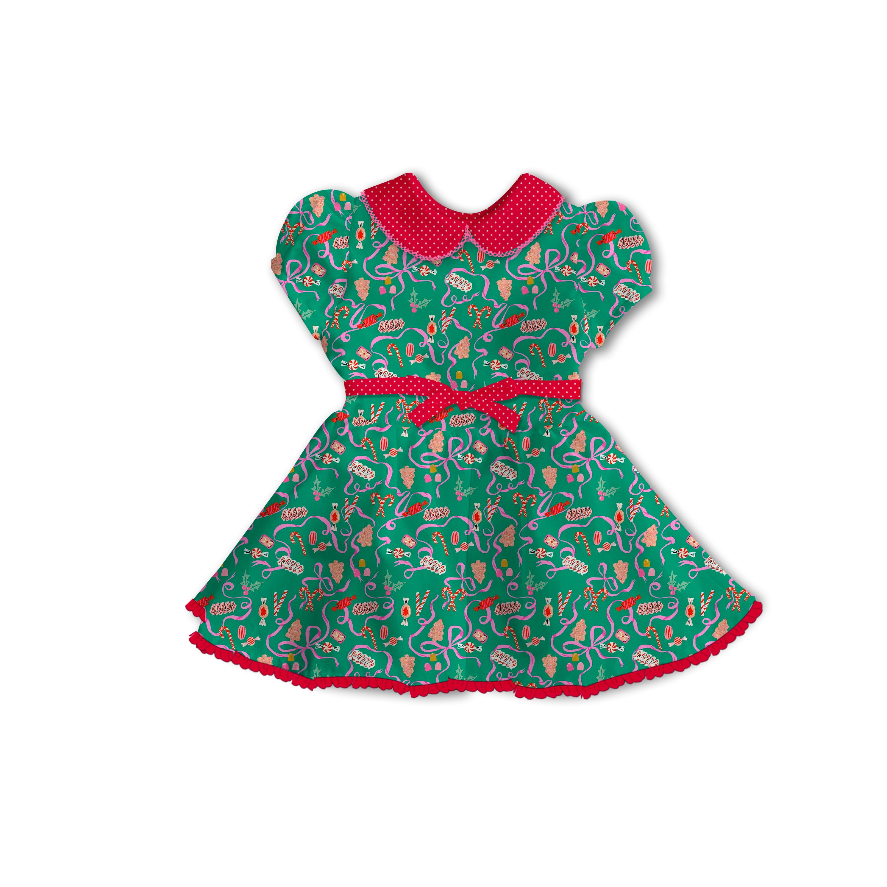 Holiday Candy - Tea Basque Dress