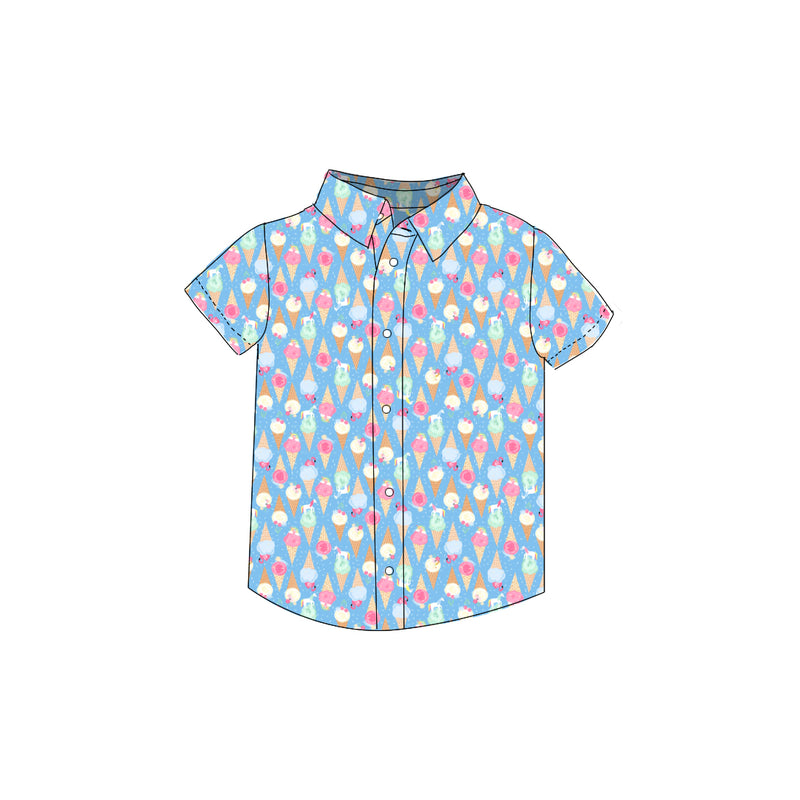 Ice Cream - Button Up Shirt