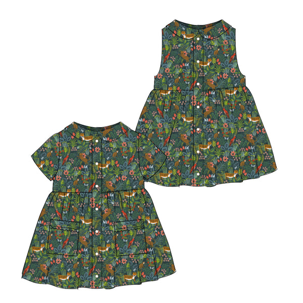Jungle - Smock Collared Dress