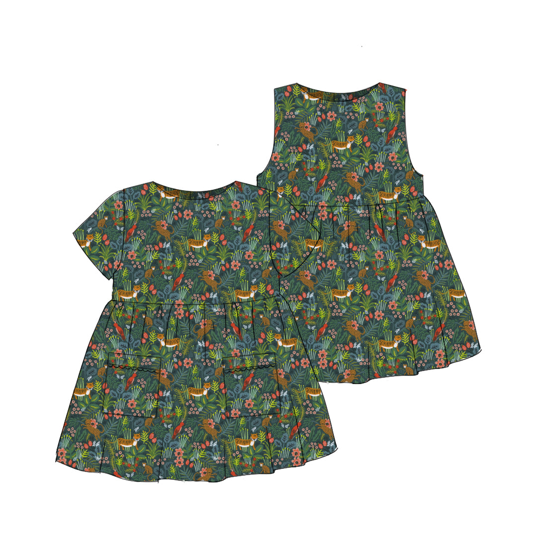 Jungle - Simple Smock Dress