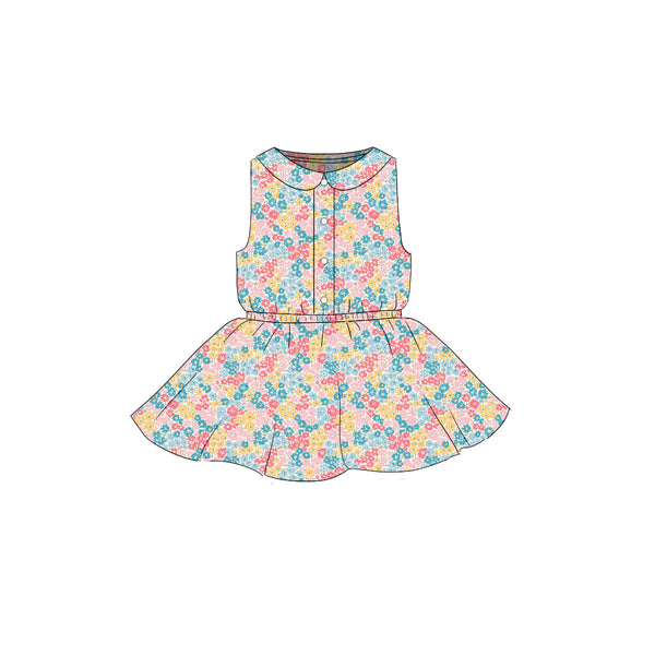 Kensington Confetti - Button Front Twirl Dress