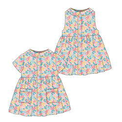 Kensington Confetti - Smock Collared Dress