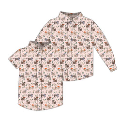 French Kitties - Button Up Shirt