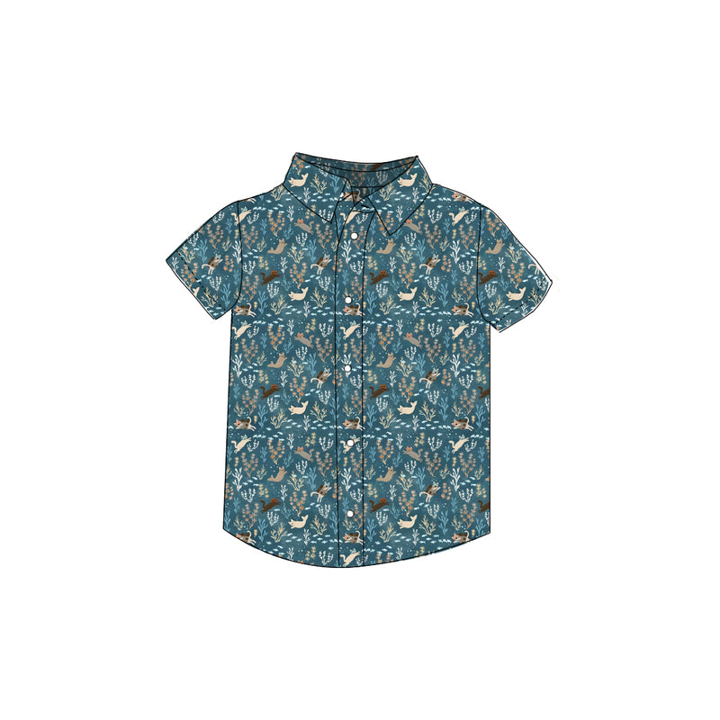 La Mer Kitties - Button Up Shirt