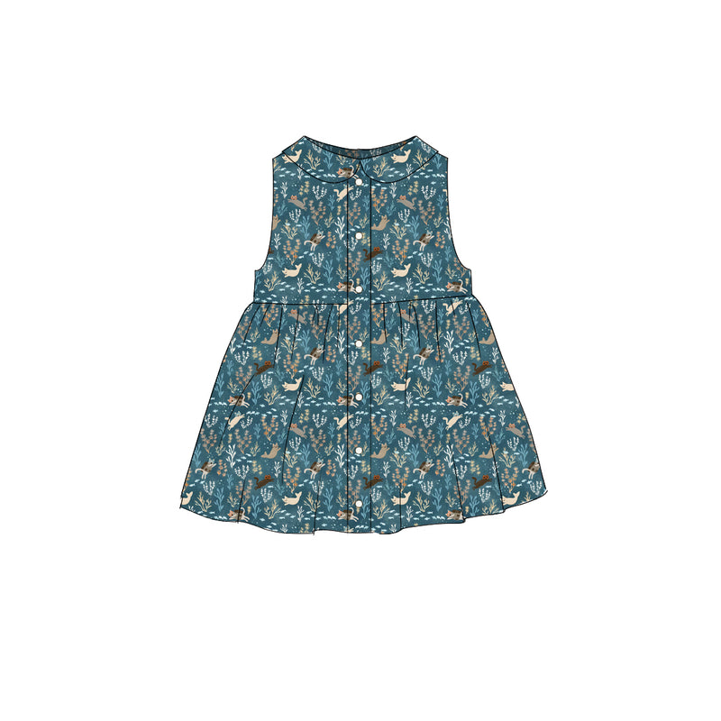 La Mer Kitties - Smock Collared Dress