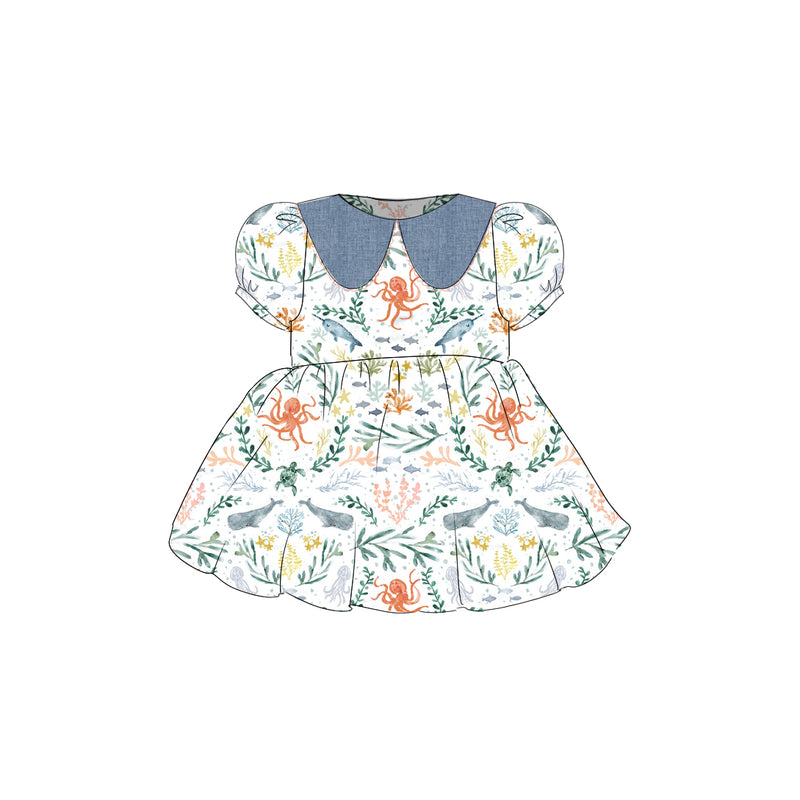La Mer Toile - Vintage Style Basque Dress