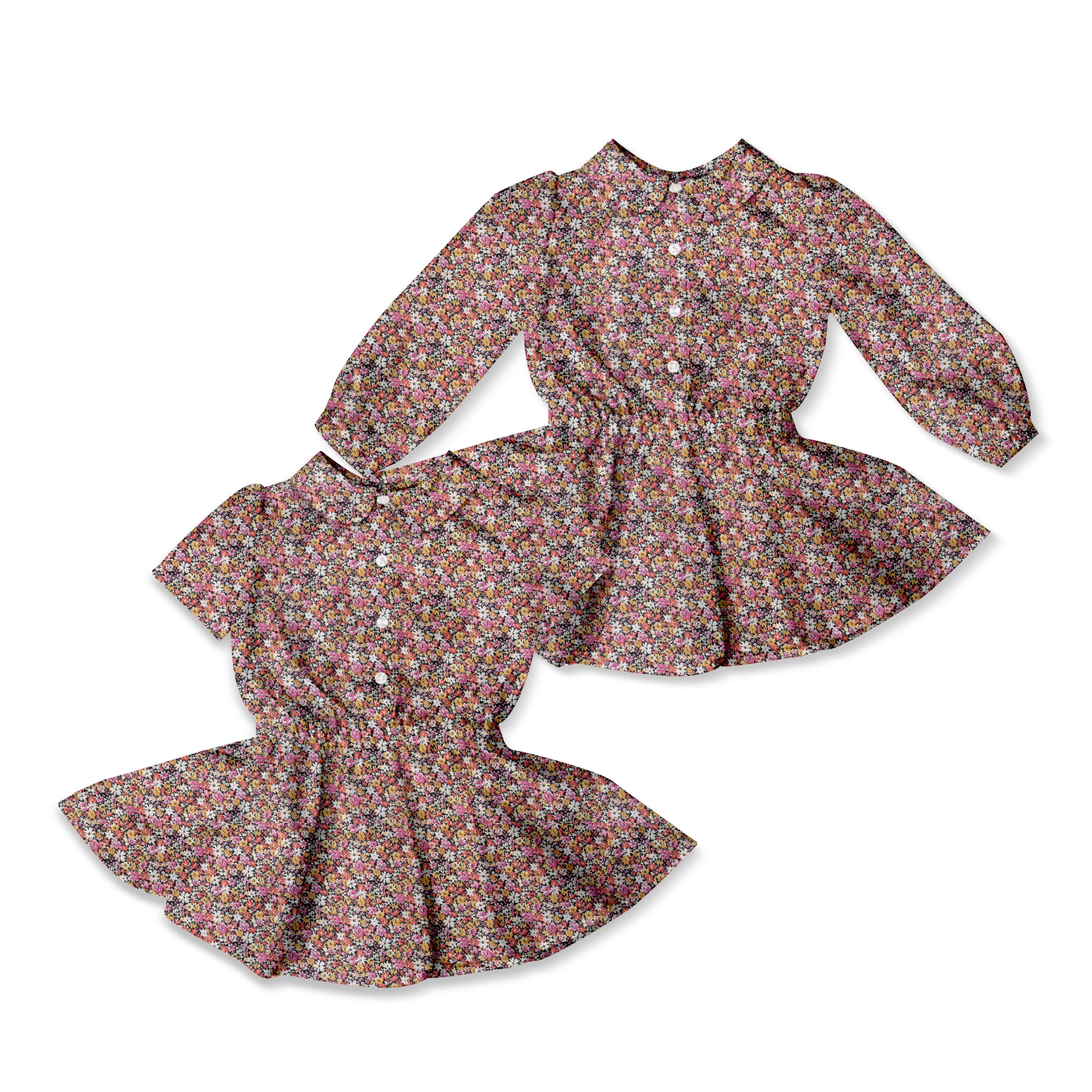 Autumn Lawn - Button Front Twirl Dress