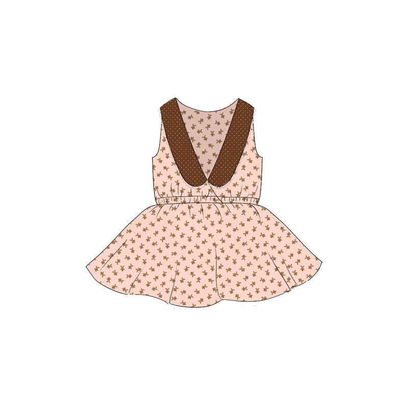 Little Gingerbread - Collared Back Twirl Dress