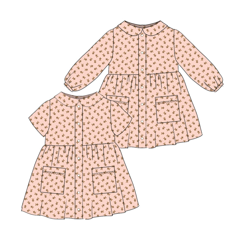 Little Gingerbread - Smock Collared Dress