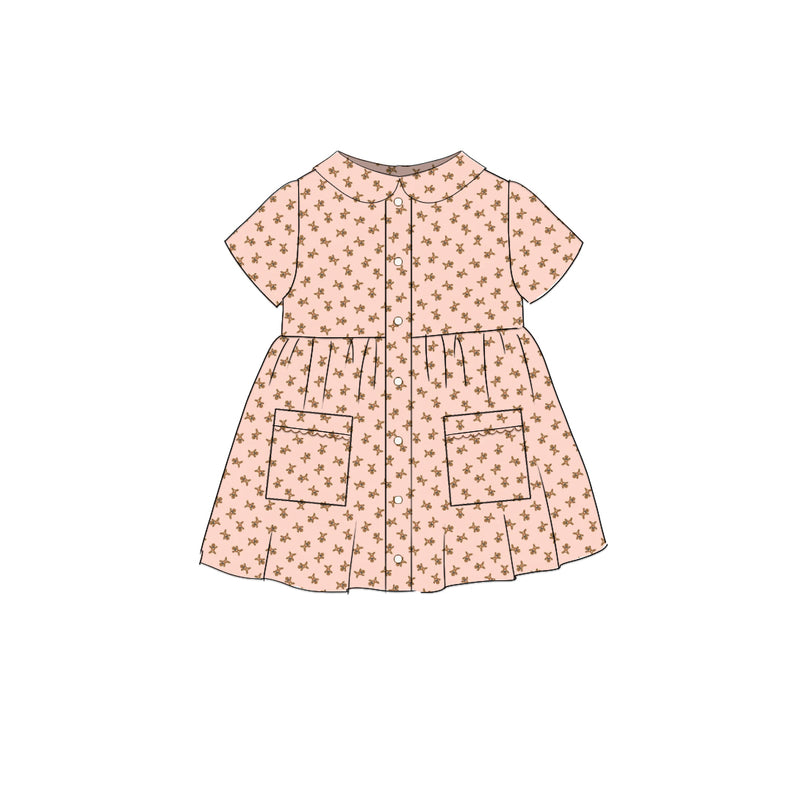 Little Gingerbread - Smock Collared Dress