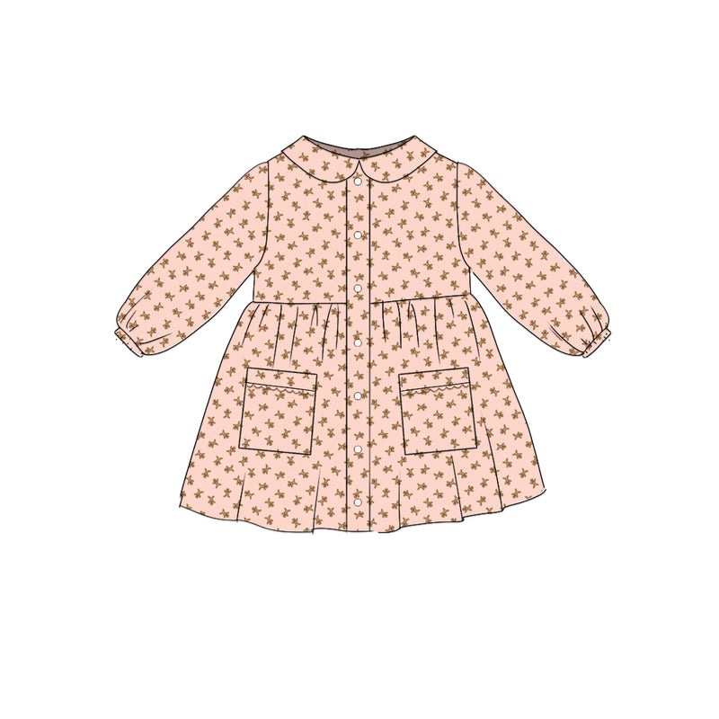 Little Gingerbread - Smock Collared Dress
