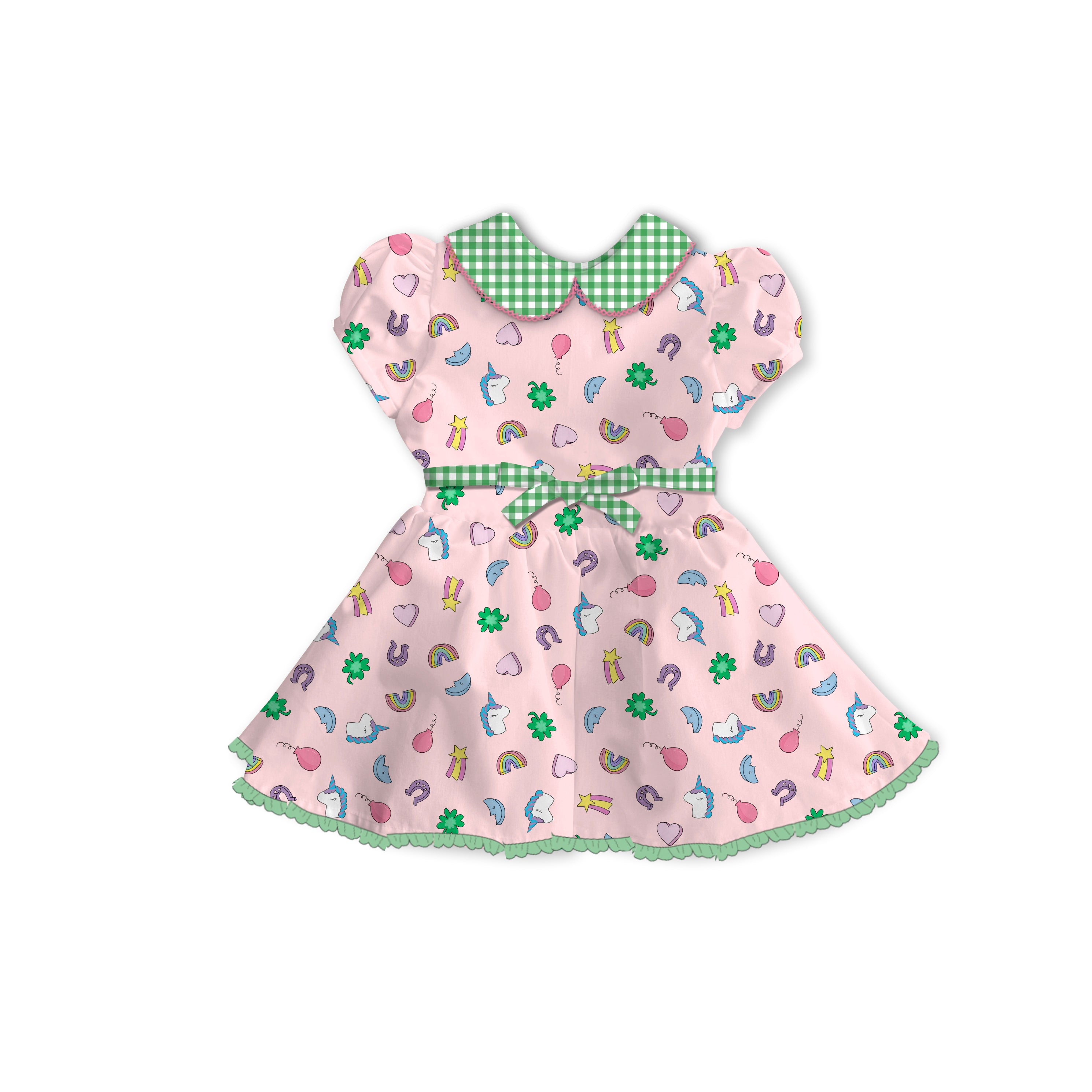 Lucky - Tea Basque Dress