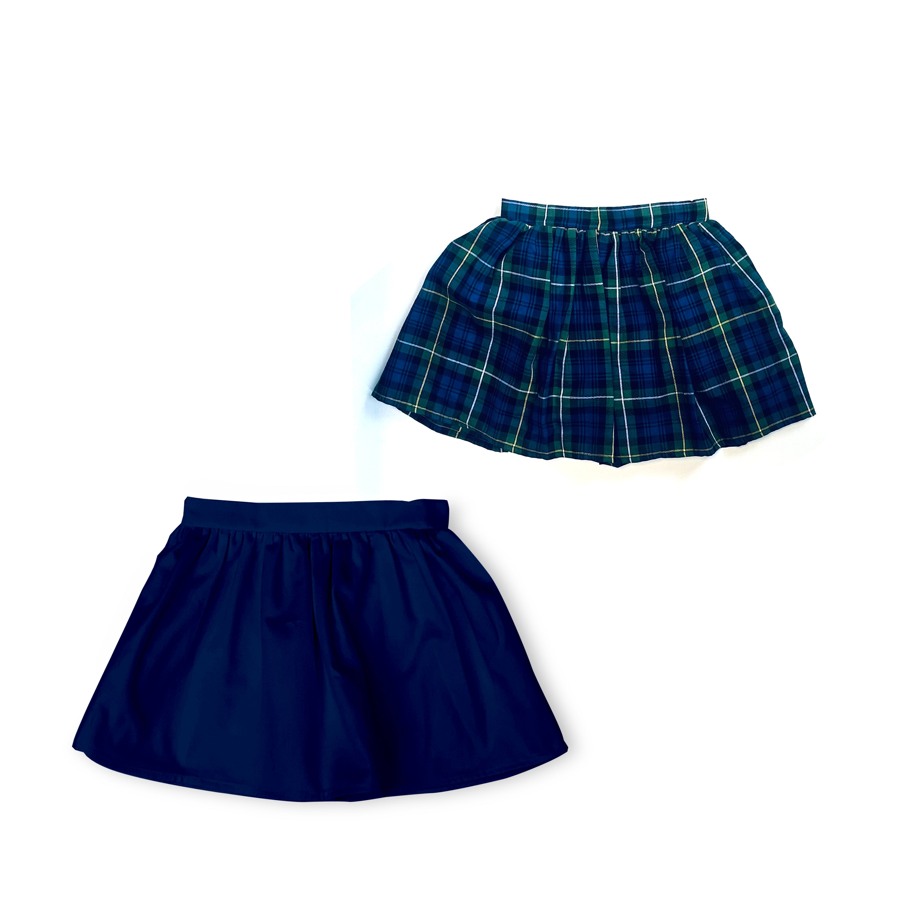 Navy and Plaid Uniform - Skirt