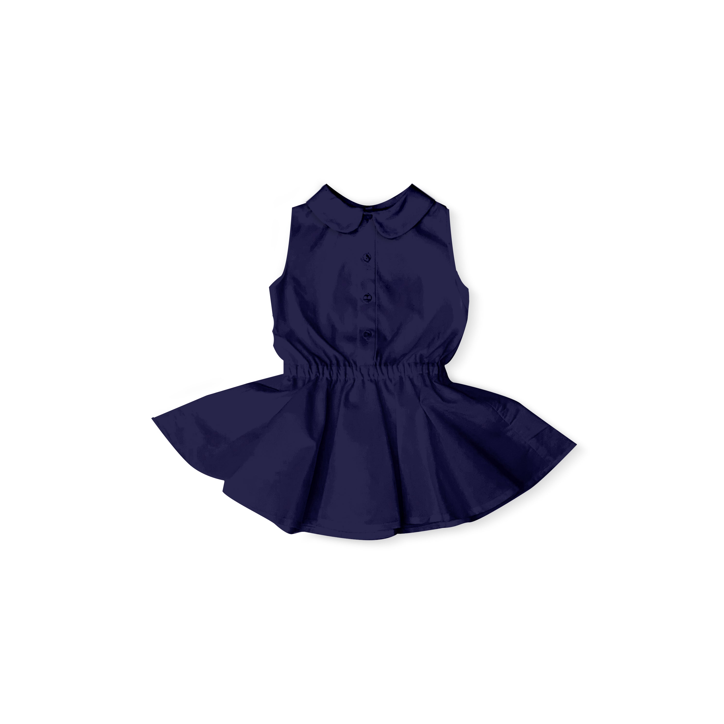 Navy Uniform - Button Front Twirl Dress
