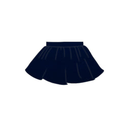 Navy Velvet - Skirt