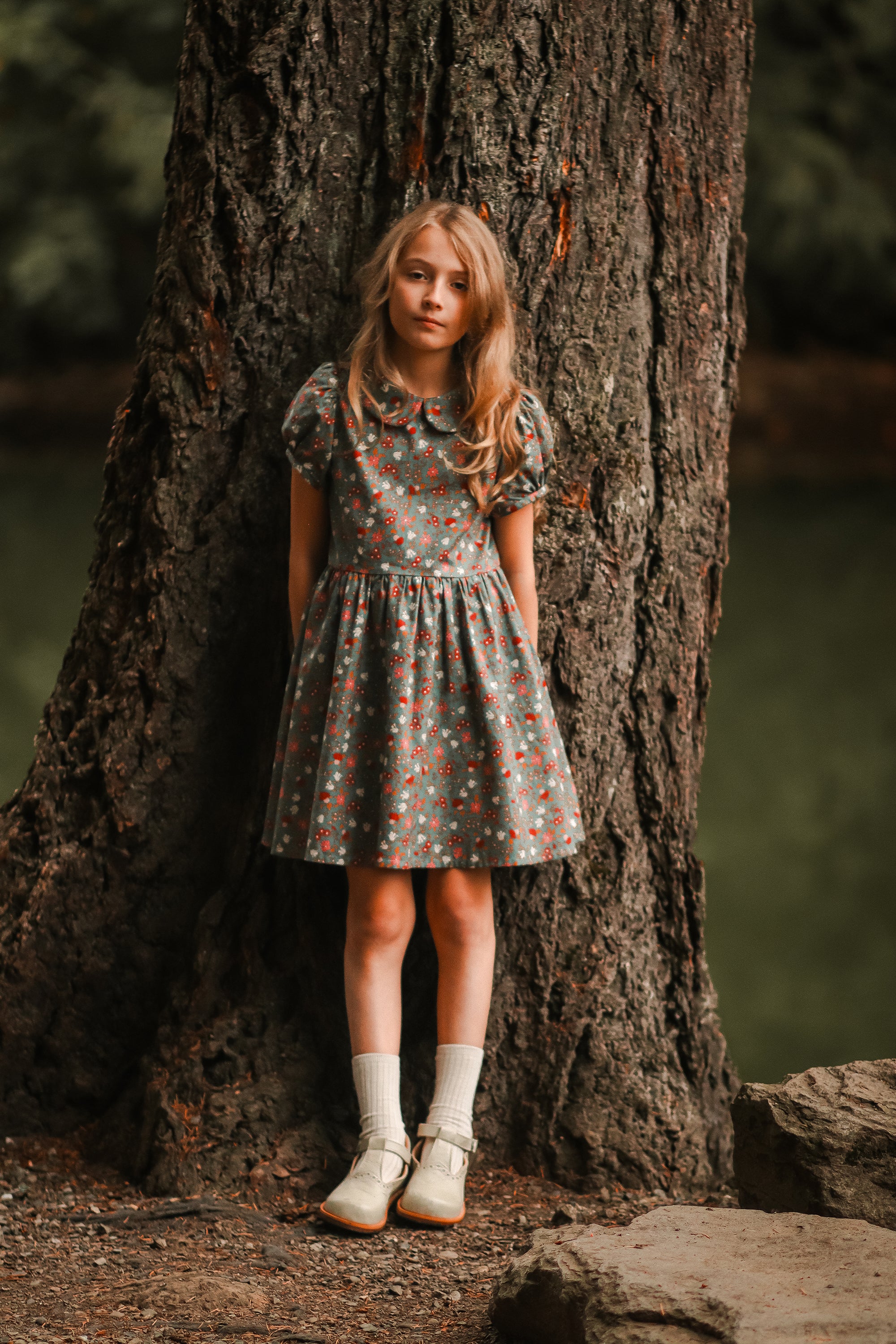 Autumn Berries - Vintage Style Basque Dress