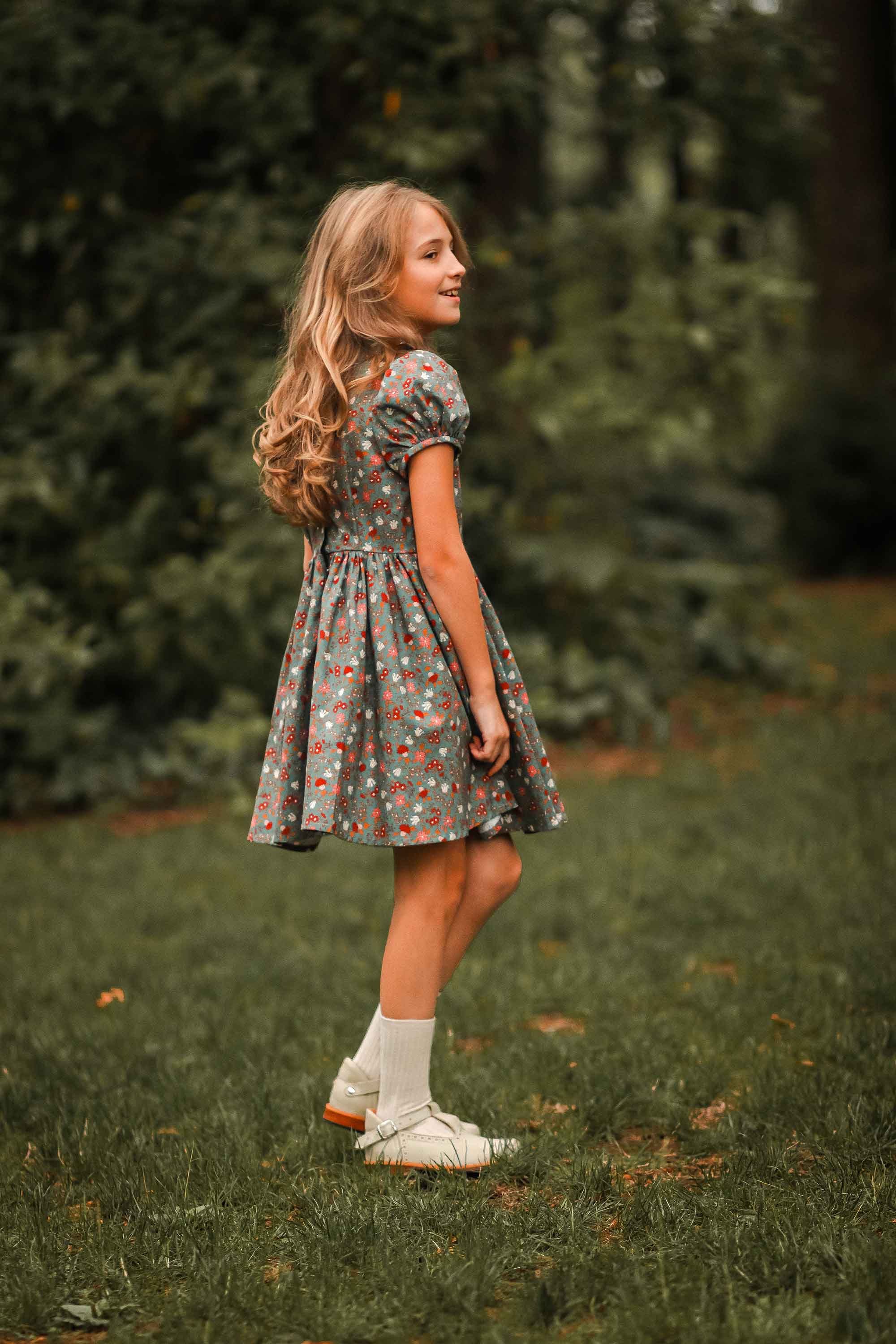 Autumn Berries - Vintage Style Basque Dress