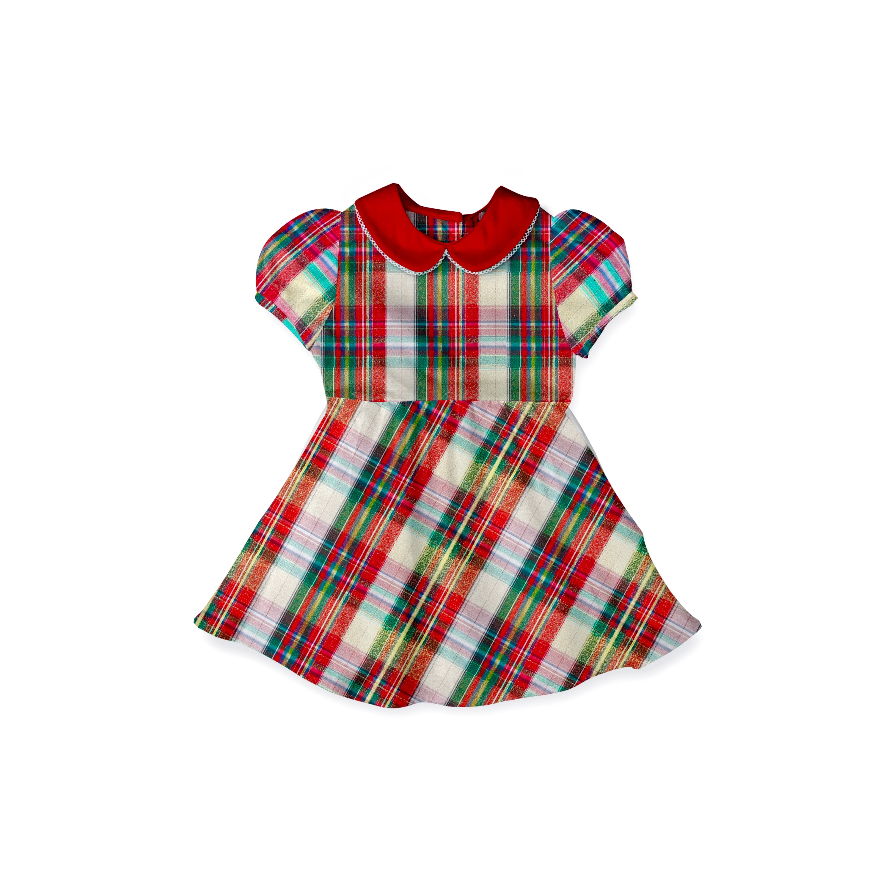 Nutcracker Tartan - Vintage Style Basque Dress