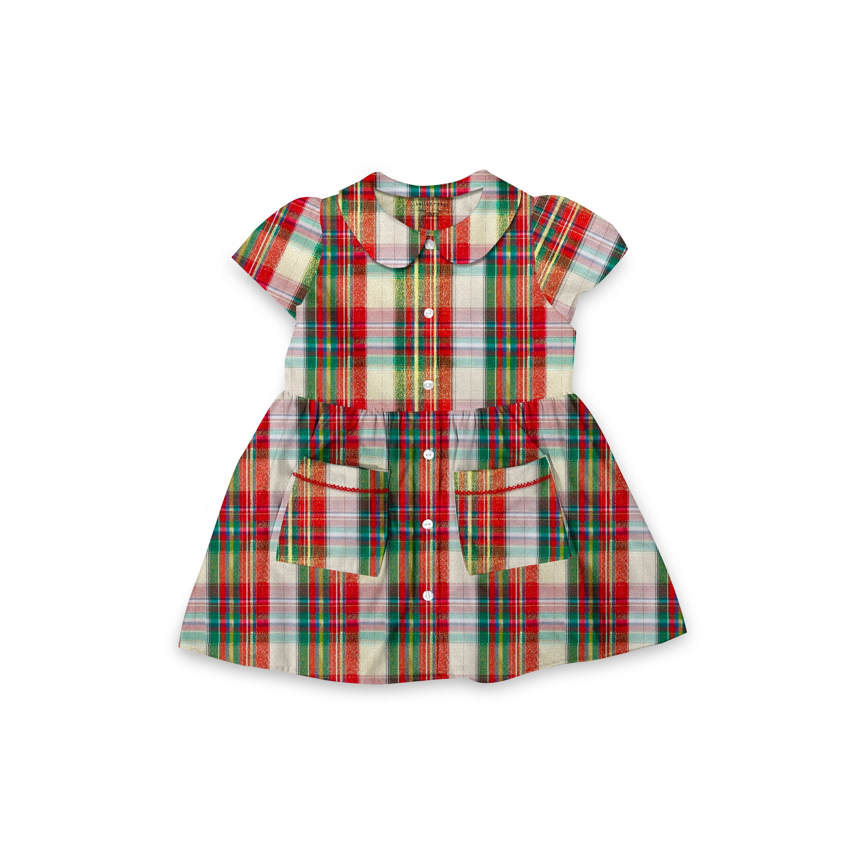 Nutcracker Tartan - Smock Collared Dress