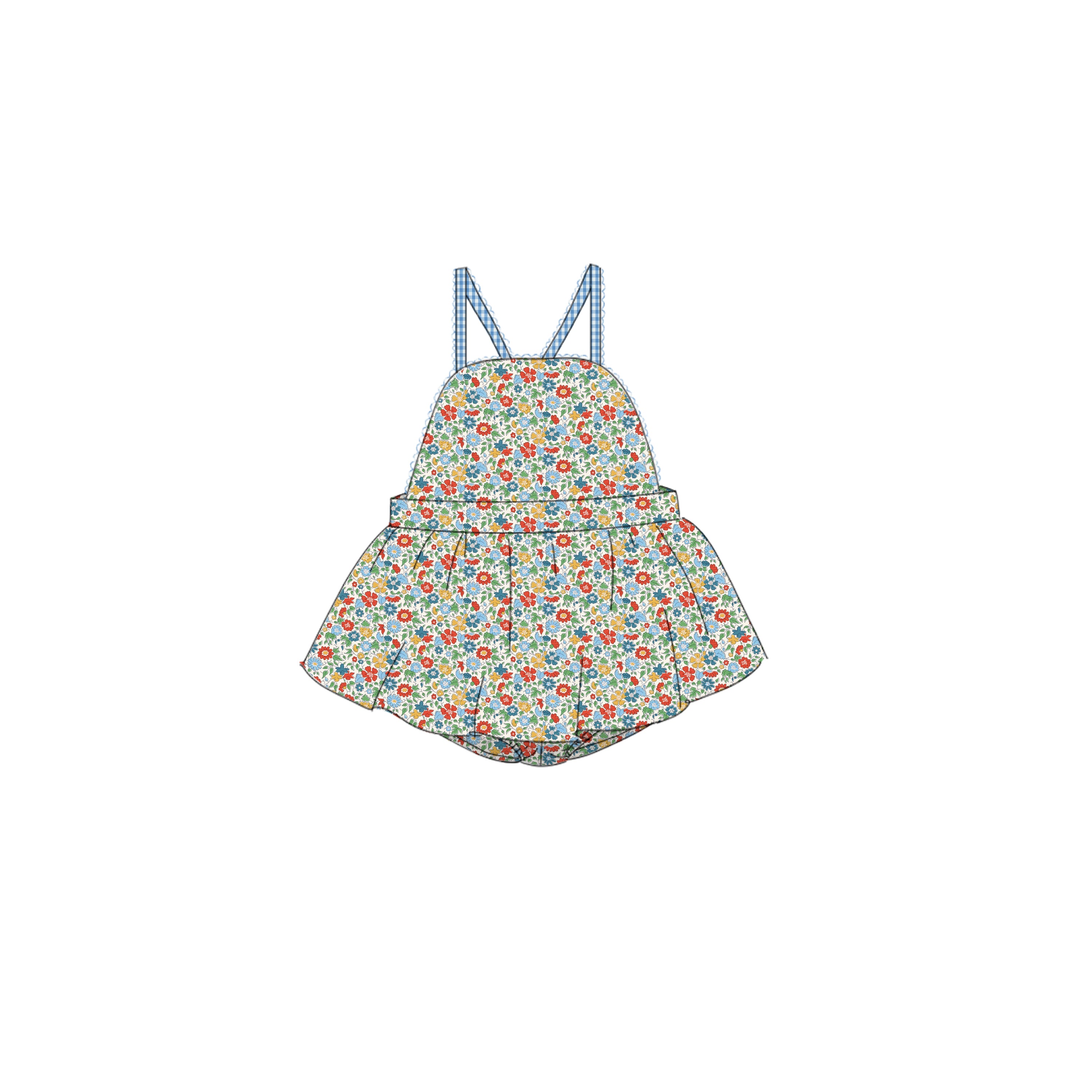 Palace Petals - Skirted Romper