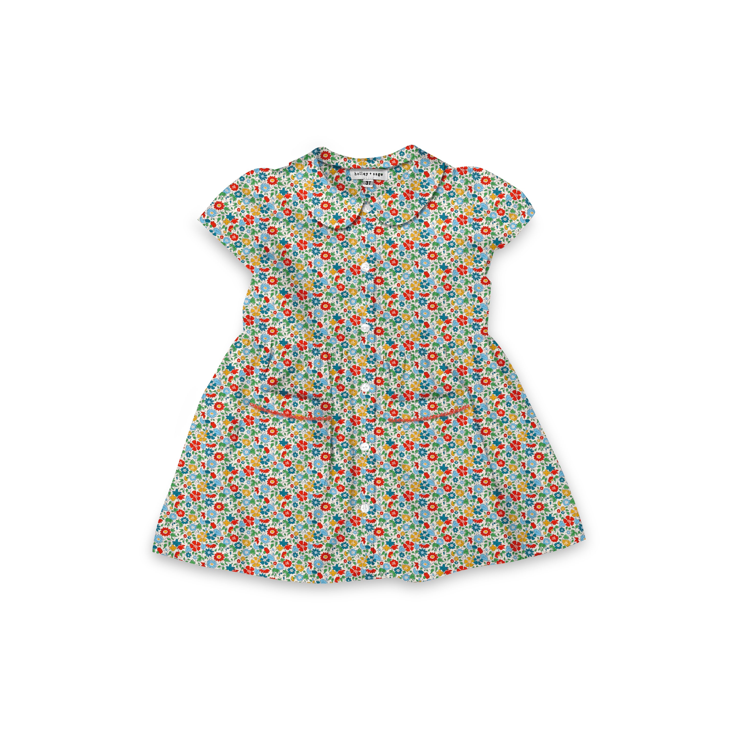 Palace Petals - Smock Collared Dress