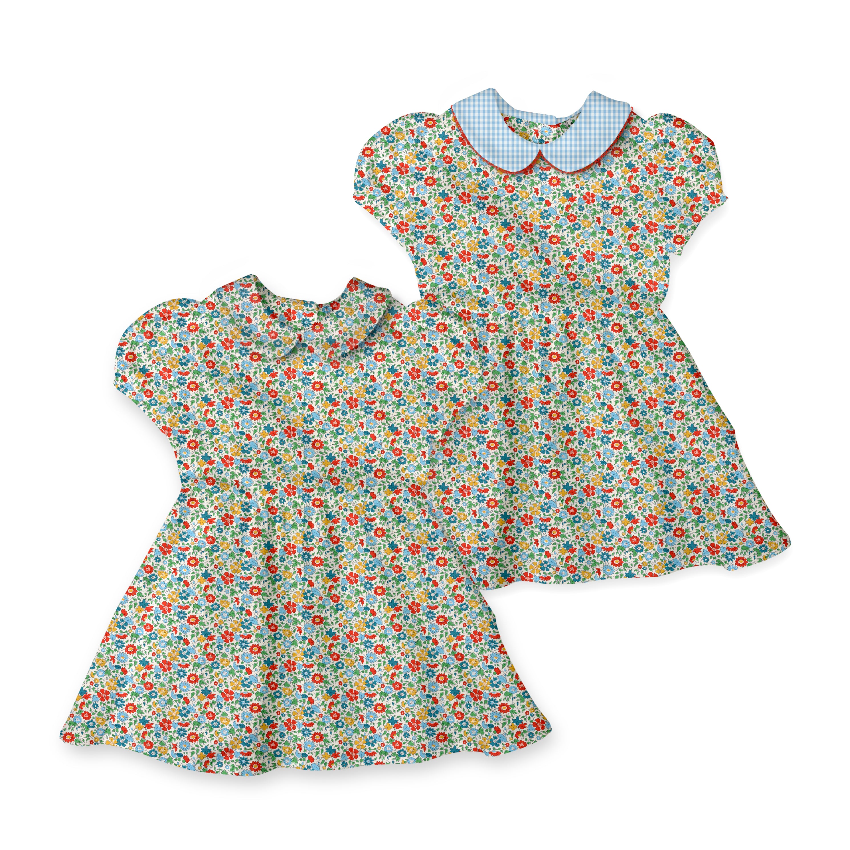 Palace Petals - Vintage Style Basque Dress