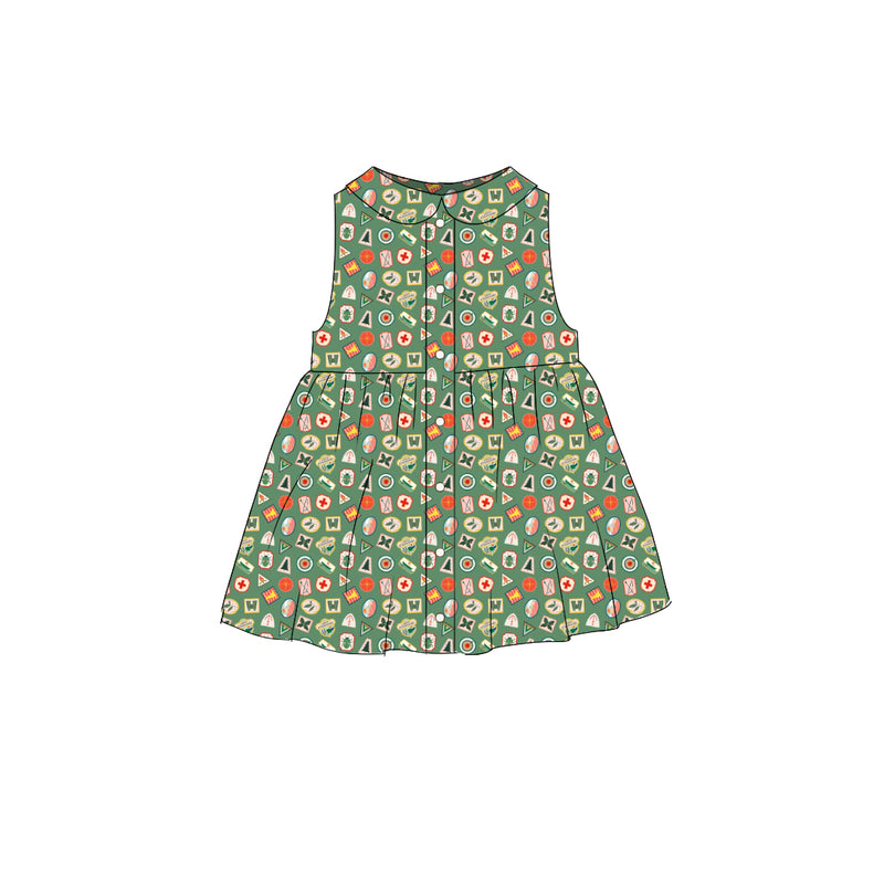 Patches - Smock Collared Dress