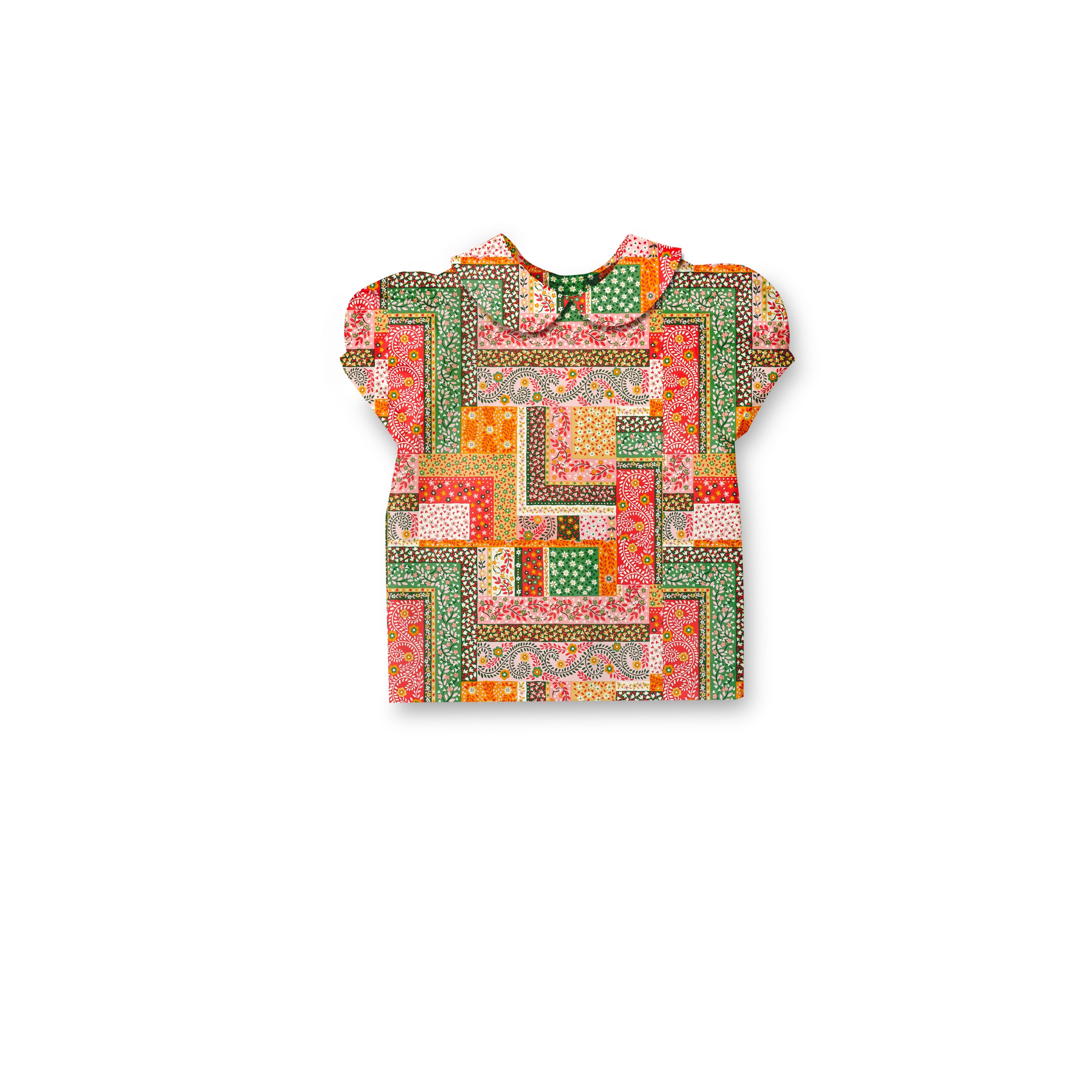 Liberty Patchwork - Puff Sleeve Blouse