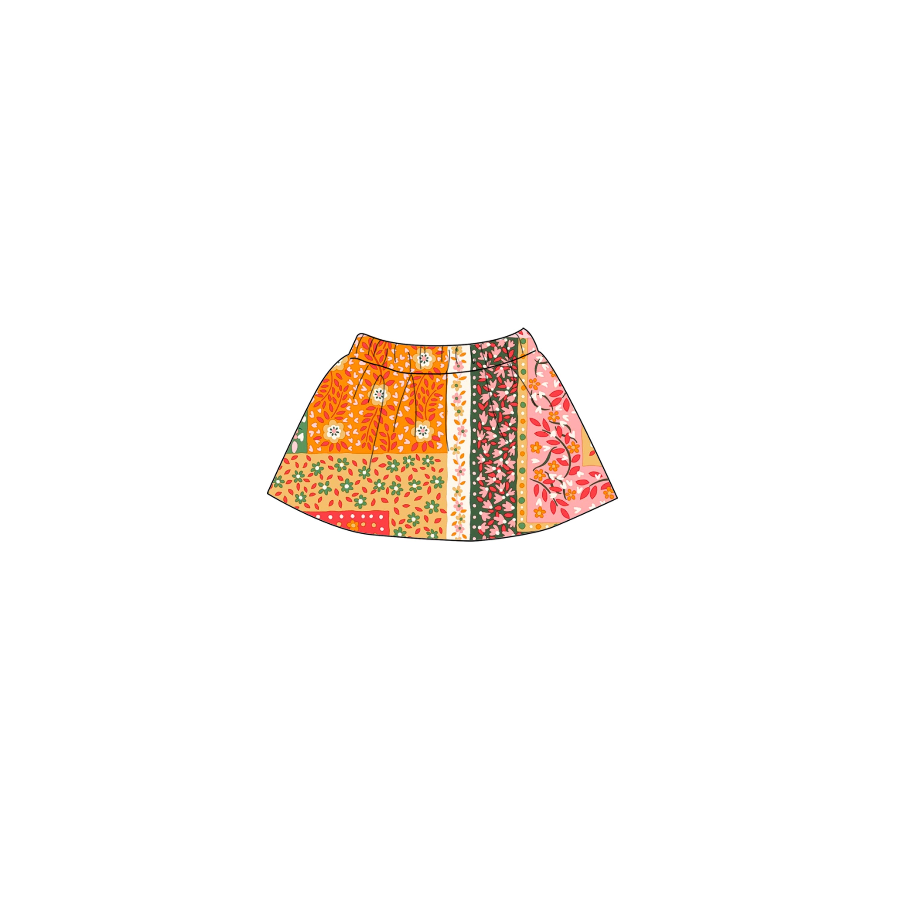 Liberty Patchwork - Doll Skirt