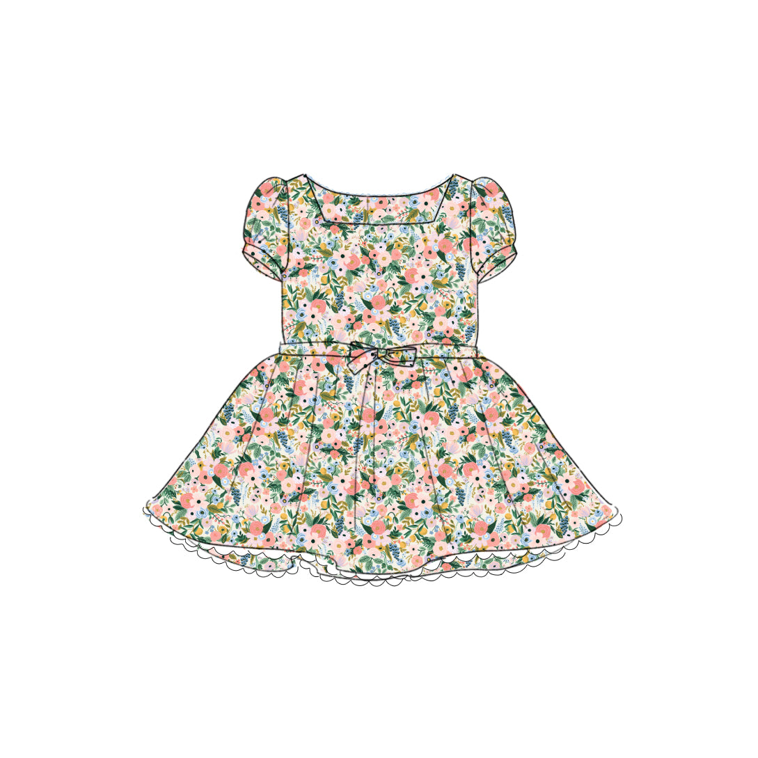 Petite Garden Rayon - Tea Dress