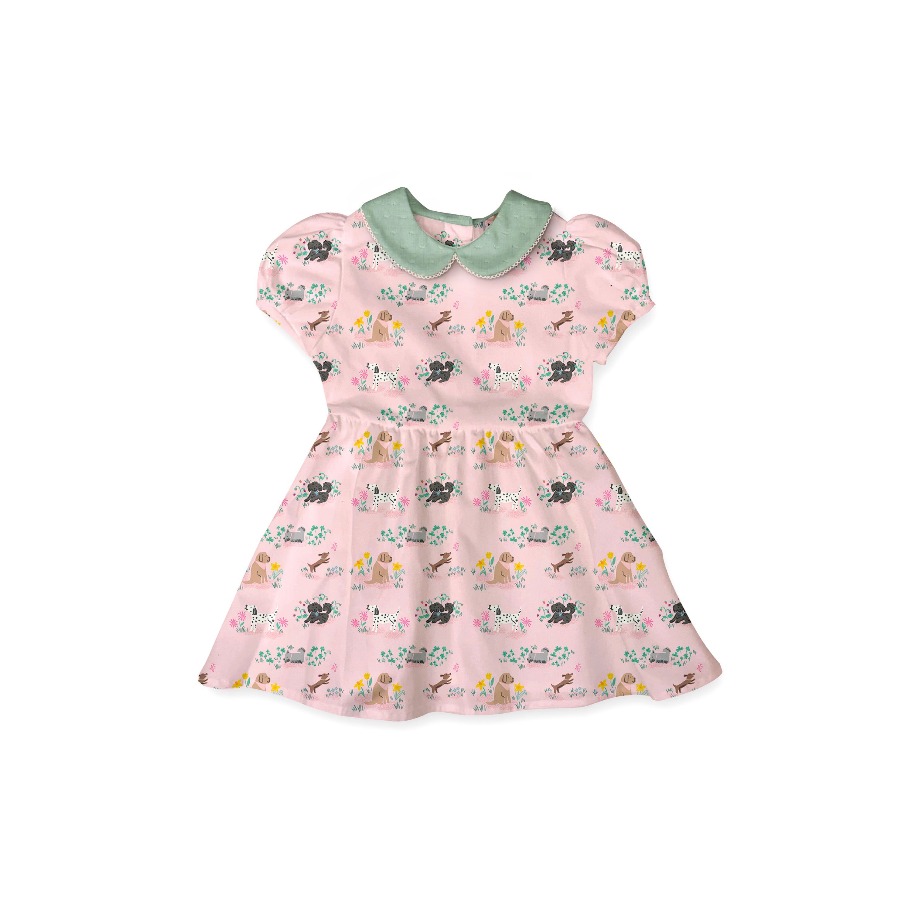 Pink Pups - Vintage Style Basque Dress