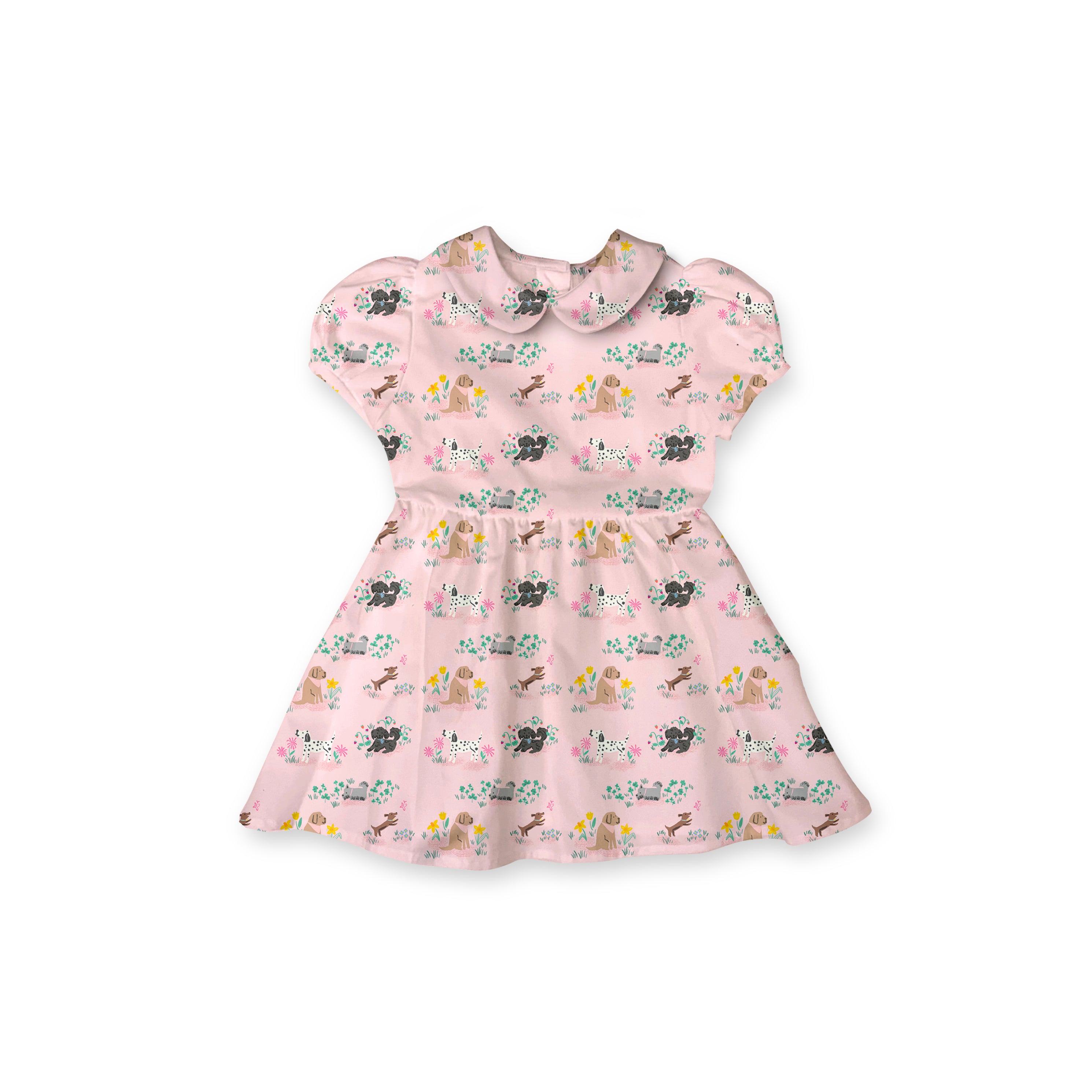 Pink Pups - Vintage Style Basque Dress