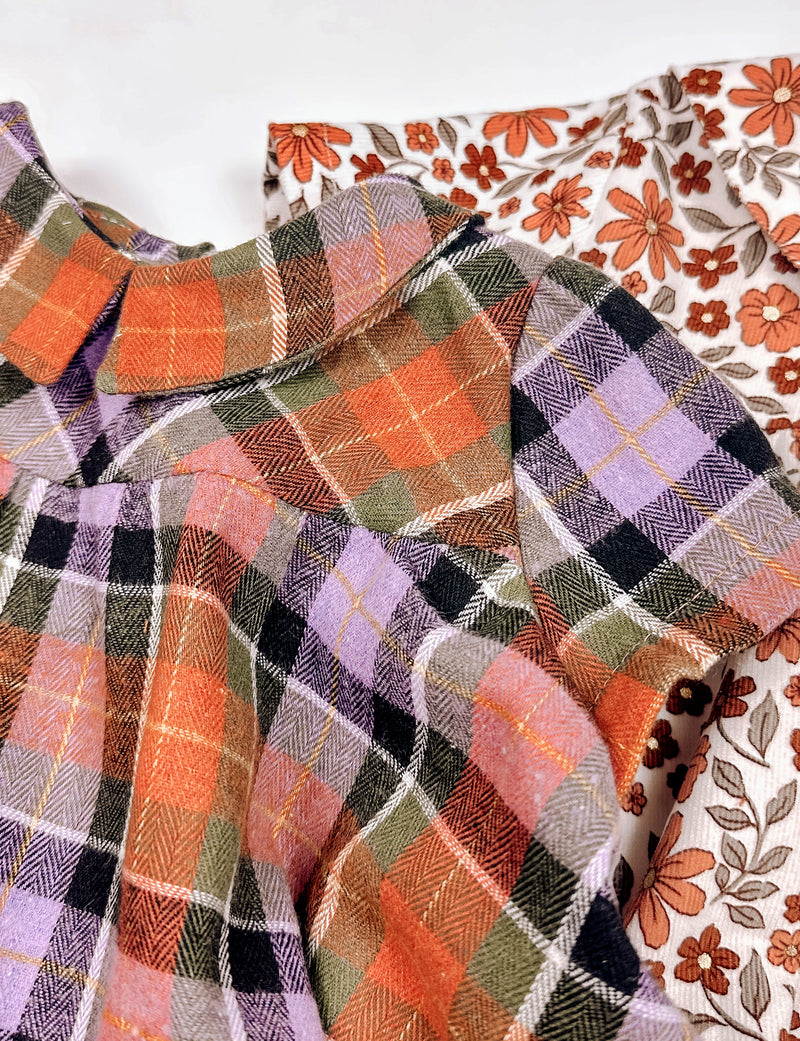 Changing Leaves Plaid - Simple Smock Dress