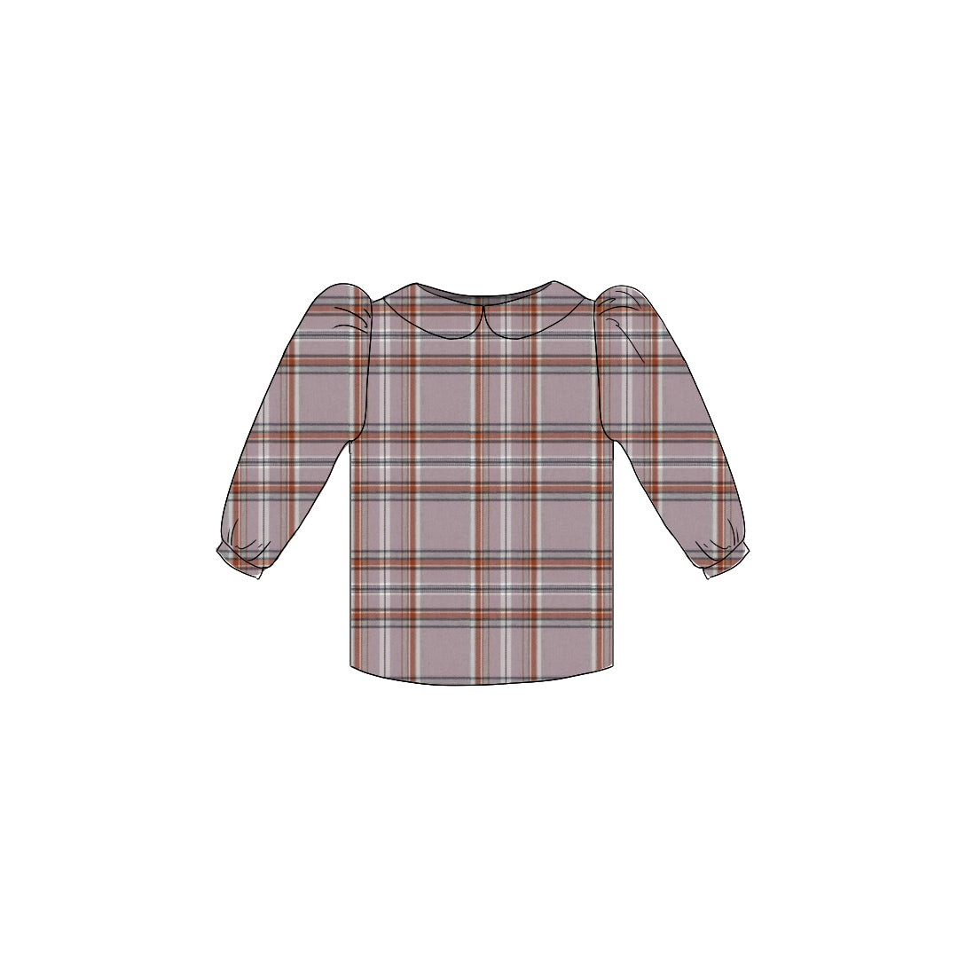 Fall 24 Plaid - Puff Sleeve Blouse