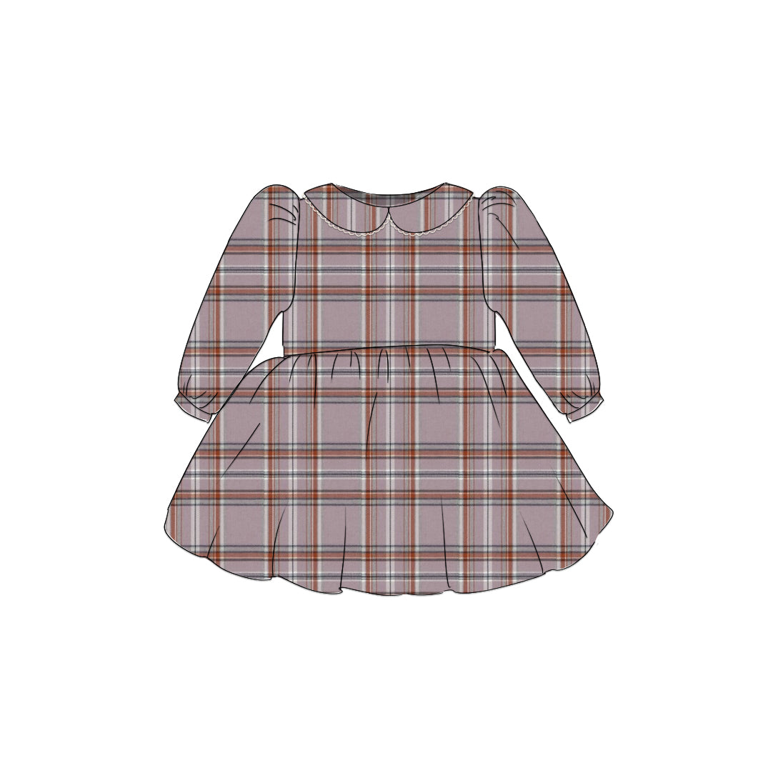 Fall 24 Plaid - Vintage Style Basque Dress