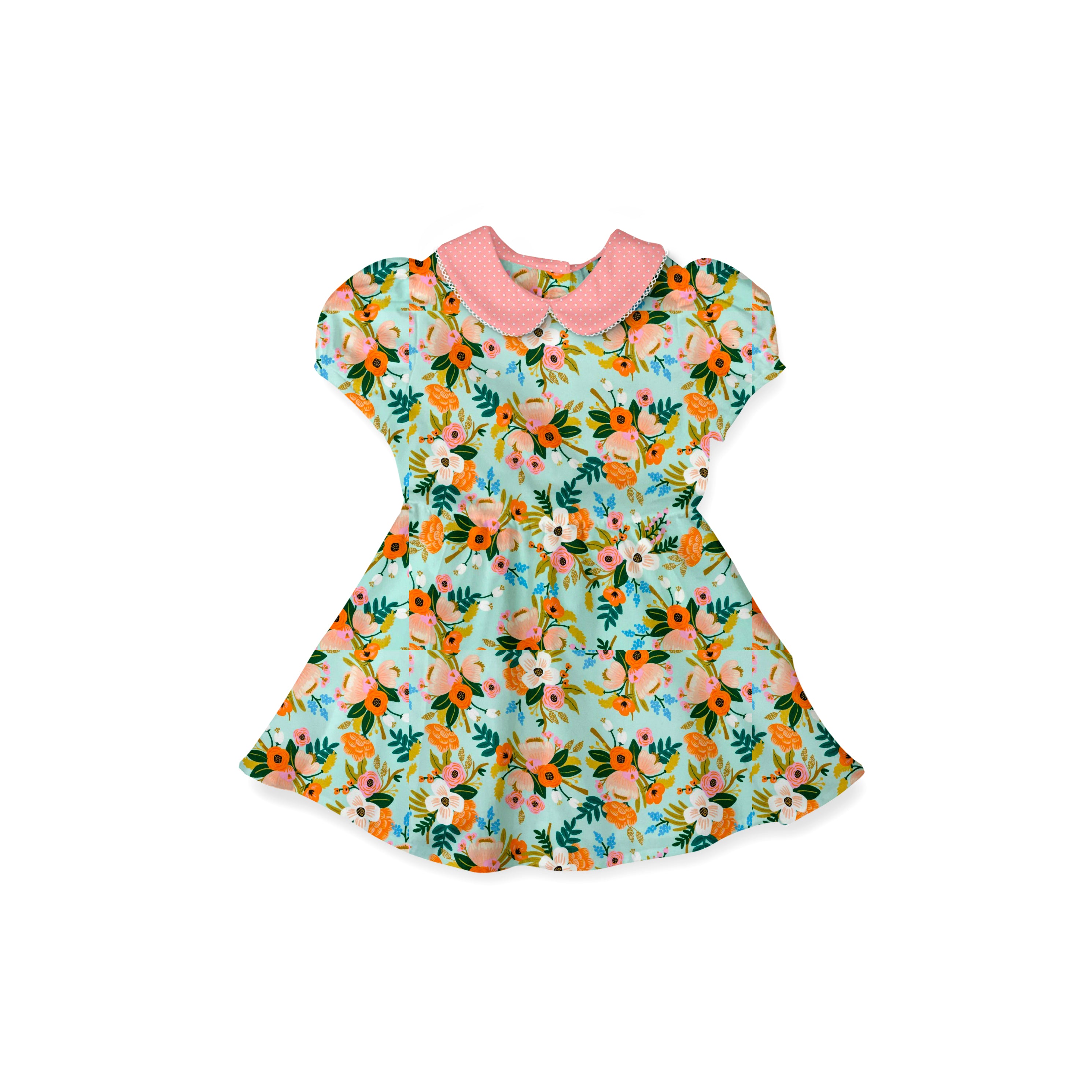 Mint Rayon - Vintage Style Basque Dress