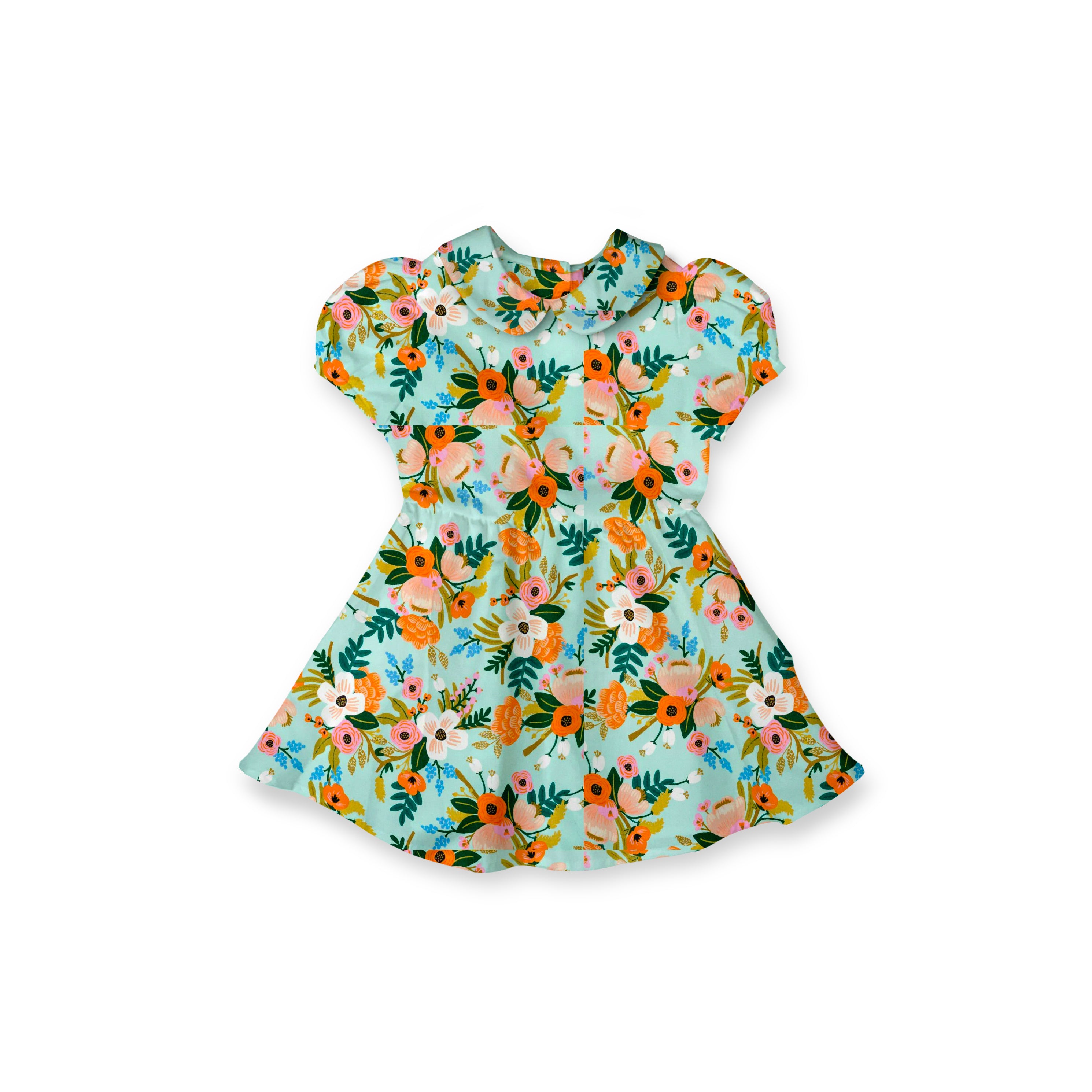 Mint Rayon - Vintage Style Basque Dress