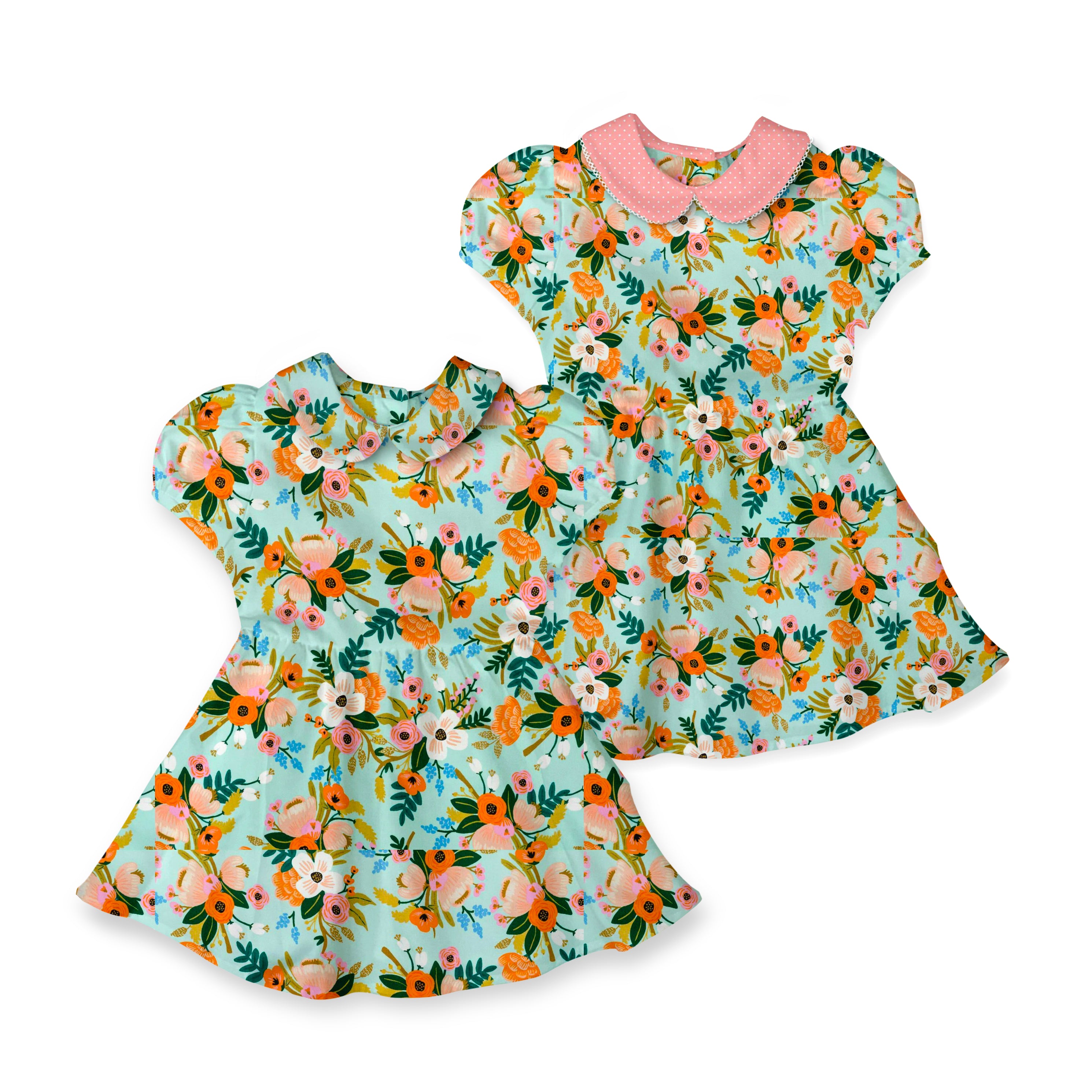 Mint Rayon - Vintage Style Basque Dress