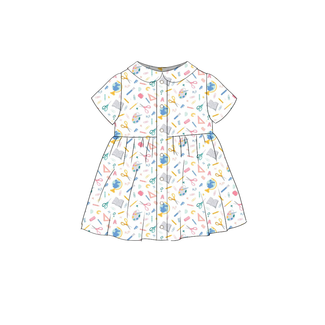 School Supplies - Smock Collared Dress