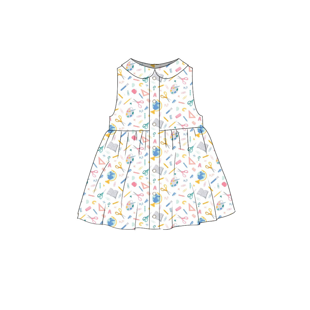 School Supplies - Smock Collared Dress