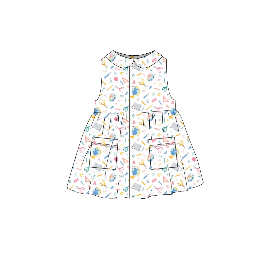 School Supplies - Smock Collared Dress