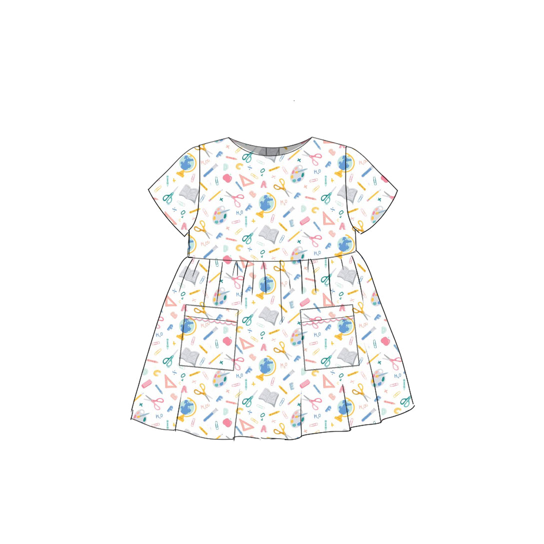 School Supplies - Simple Smock Dress