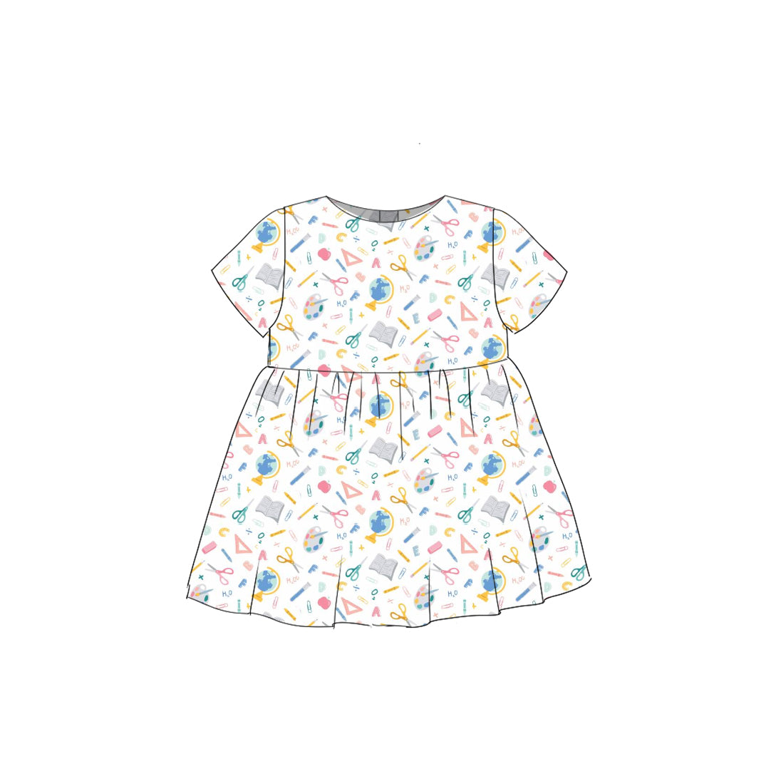 School Supplies - Simple Smock Dress