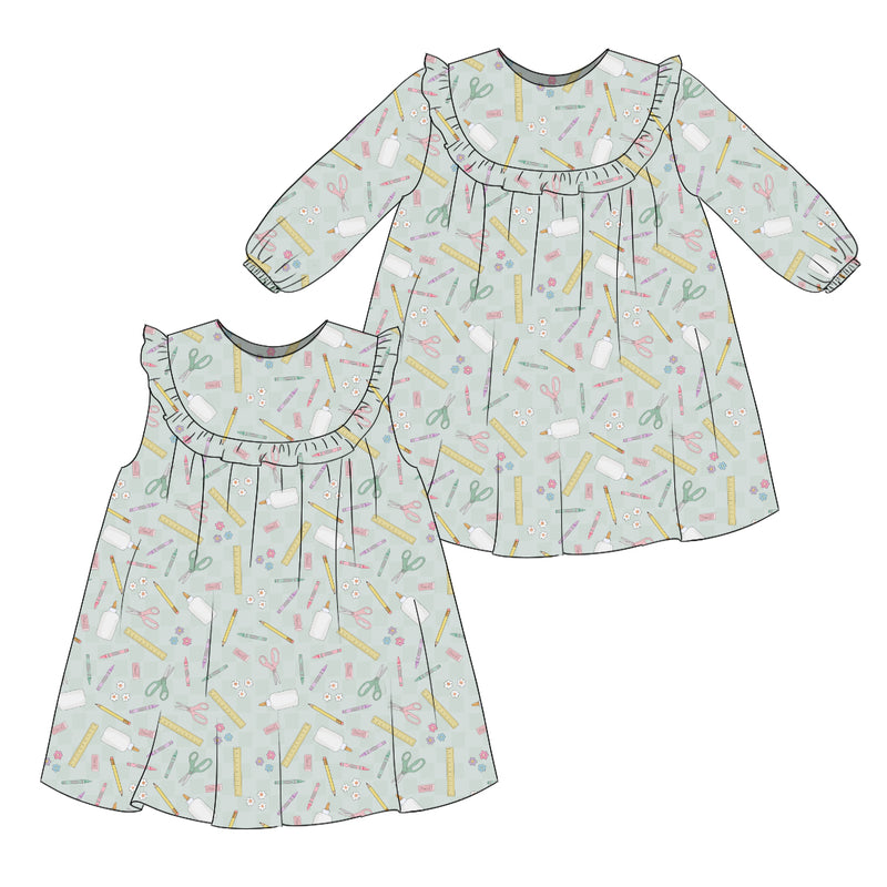 Back to School - Ruffle Bib Dress