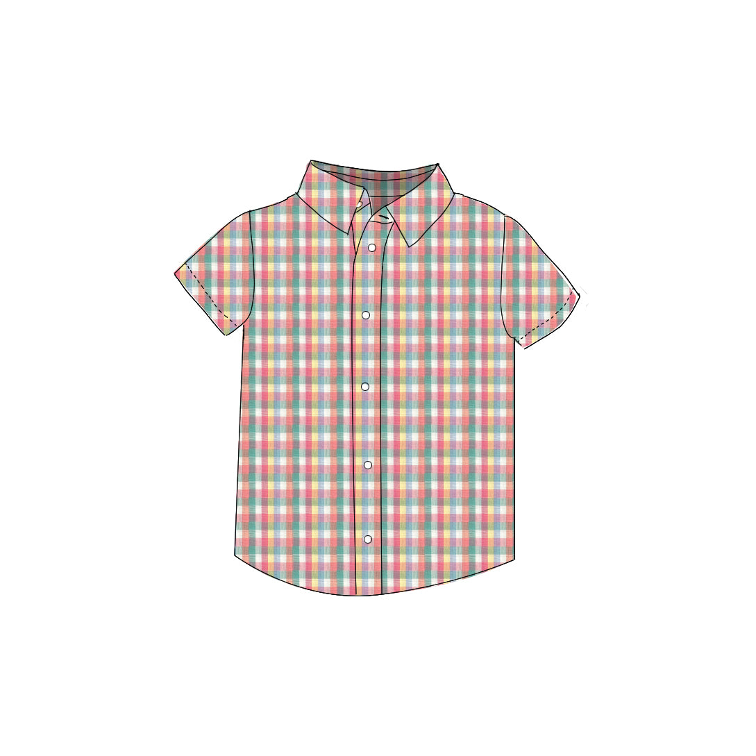 Multicolor Check - Button Up Shirt