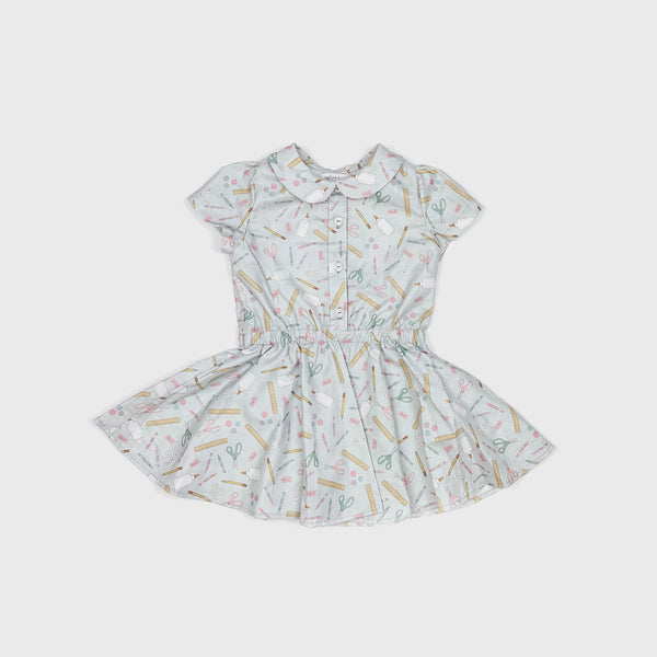 Back to School - Button Front Twirl Dress