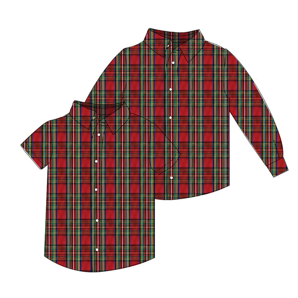Tartan Taffeta - Button Up Shirt