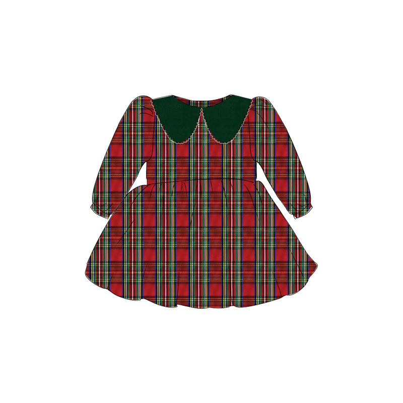 Tartan Taffeta - Vintage Style Basque Dress